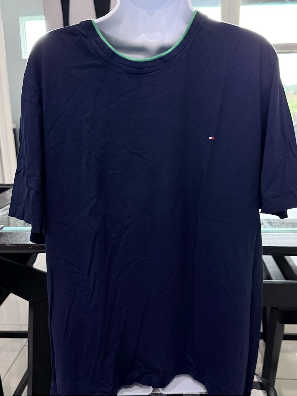 Tommy Hilfiger Men's Navy Crew Neck T‑Shirt
